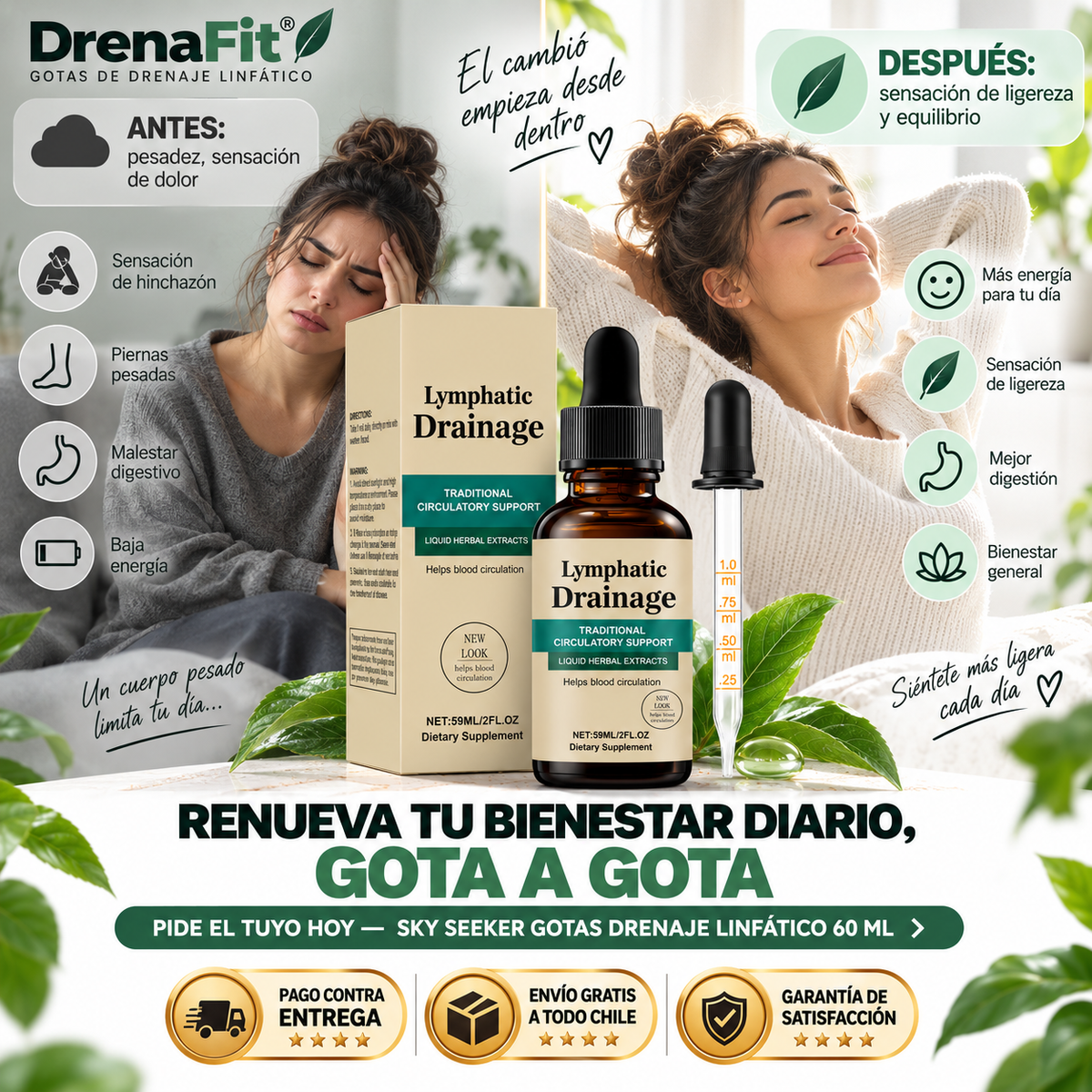 DrenaFit® | Gotas Drenaje Linfático 60ml